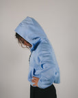 Quarter Zip Hoodie (Baby Blue)