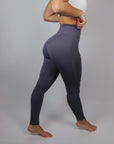 Crossover Leggings (Steel Blue)