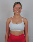 Backless Sports Bra (White)