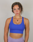 Criss Cross Sports Bra (Royal Blue)