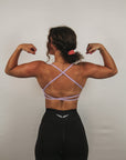 Backless Sports Bra (Lavender)