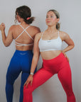 Backless Sports Bra (White)