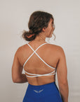 Backless Sports Bra (White)