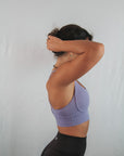 Criss Cross Sports Bra (Lavender)