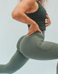 Everyday Pocket Leggings (Olive)