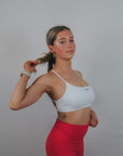 Backless Sports Bra (White)