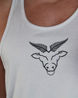 Mens Classic Stringer (White)