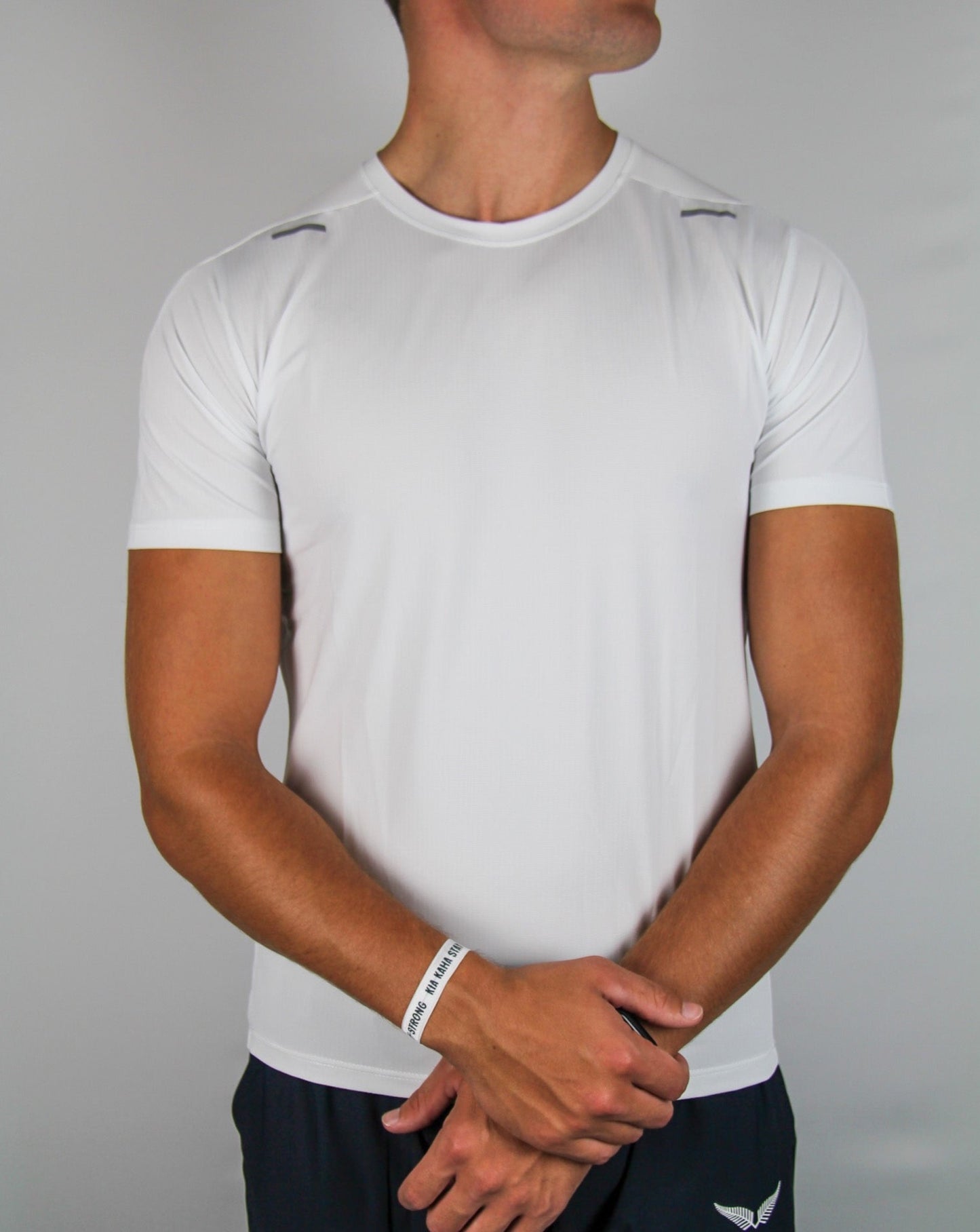 mens white dri fit long sleeve