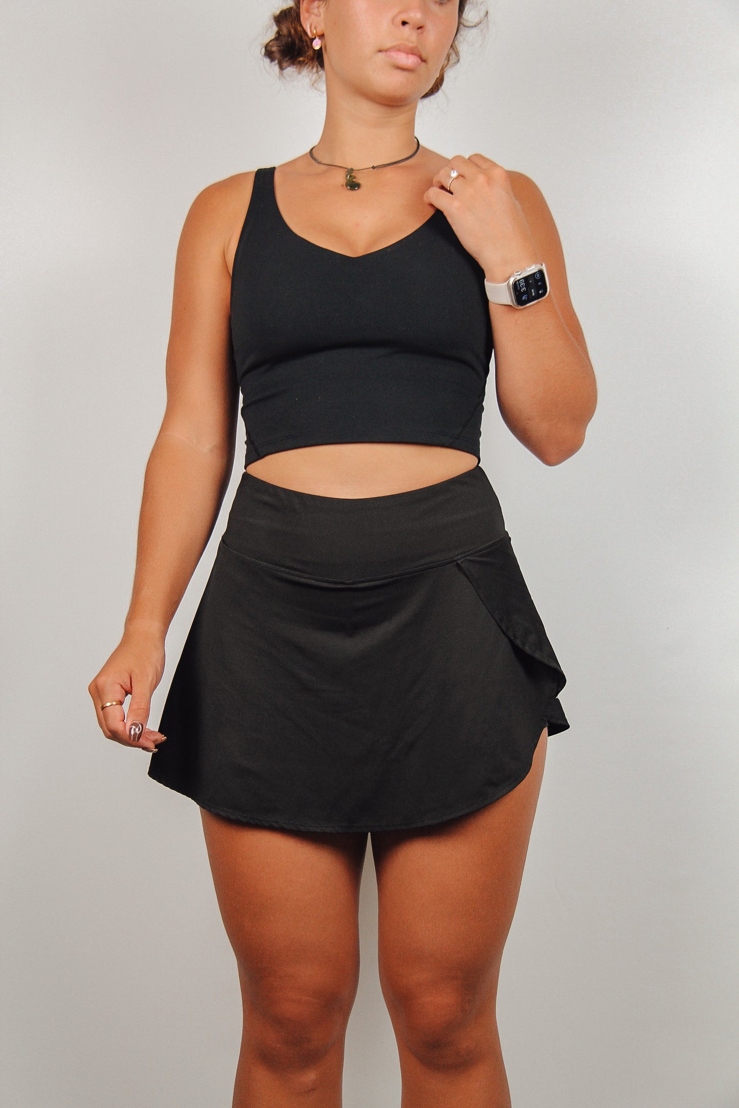 Ideal Tennis Skirt (Black)