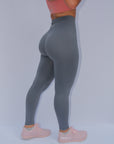 Matte Blue Scrunch Leggings